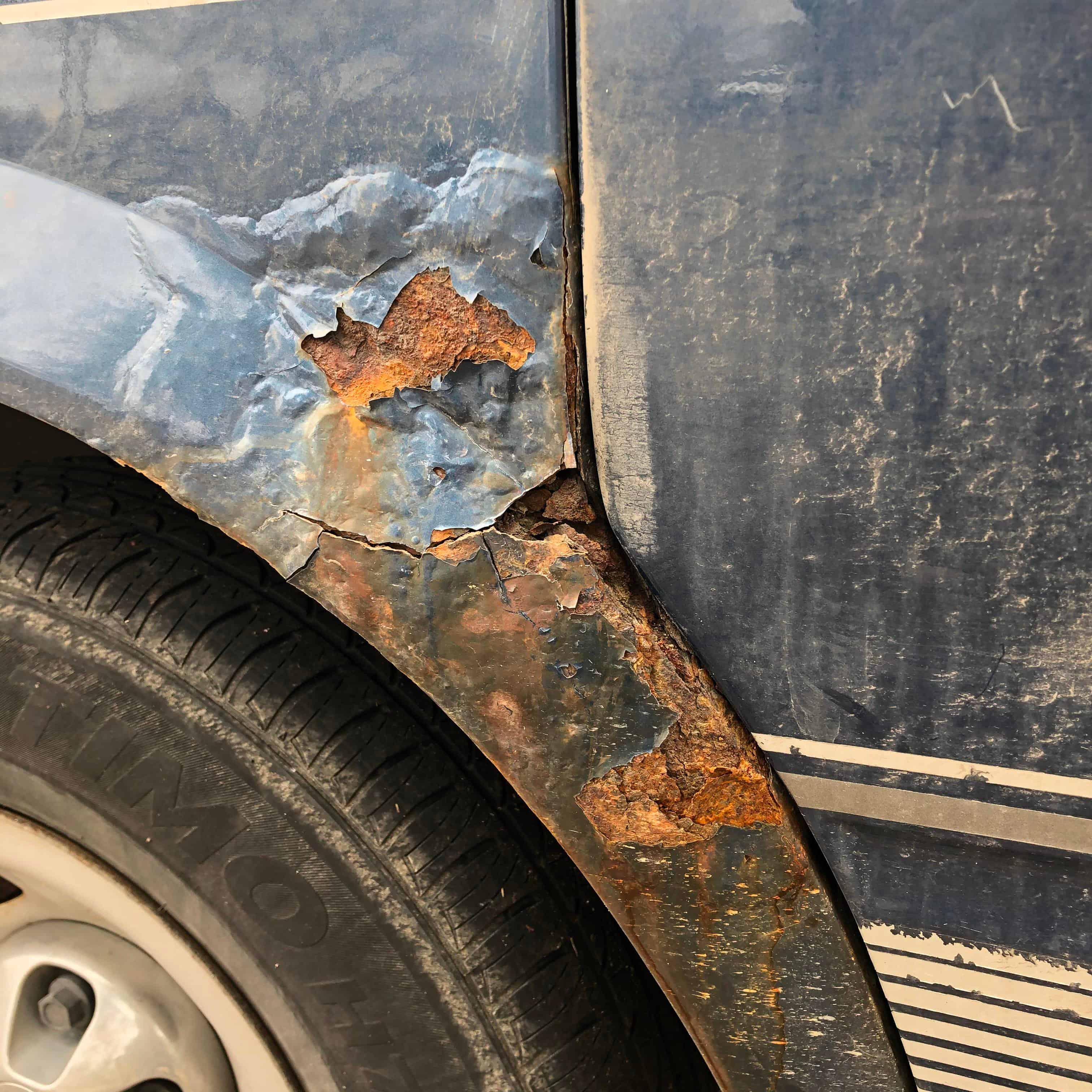 Professional vehicle rust protection process